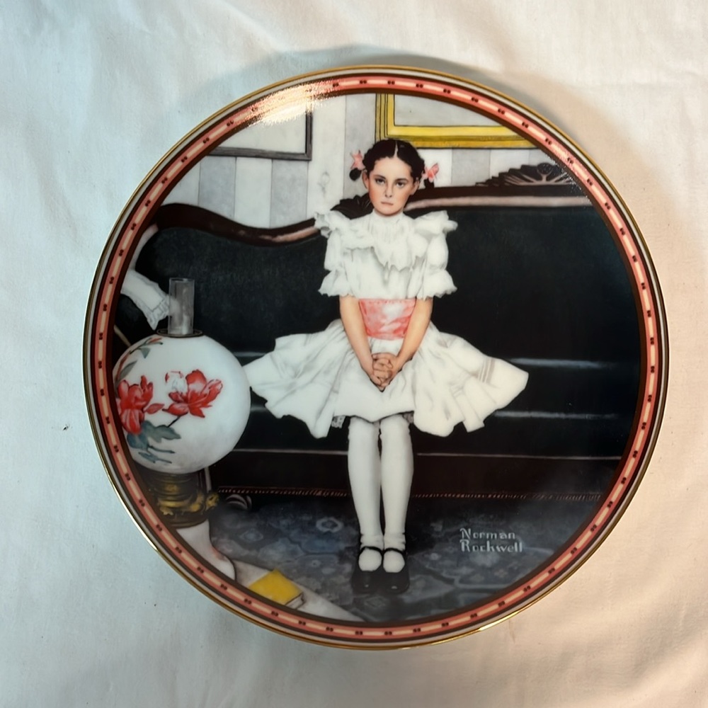 Sitting Pretty by Norman Rockwell - 1986 Knowles Collector's Plate